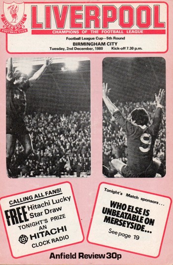 Match programme